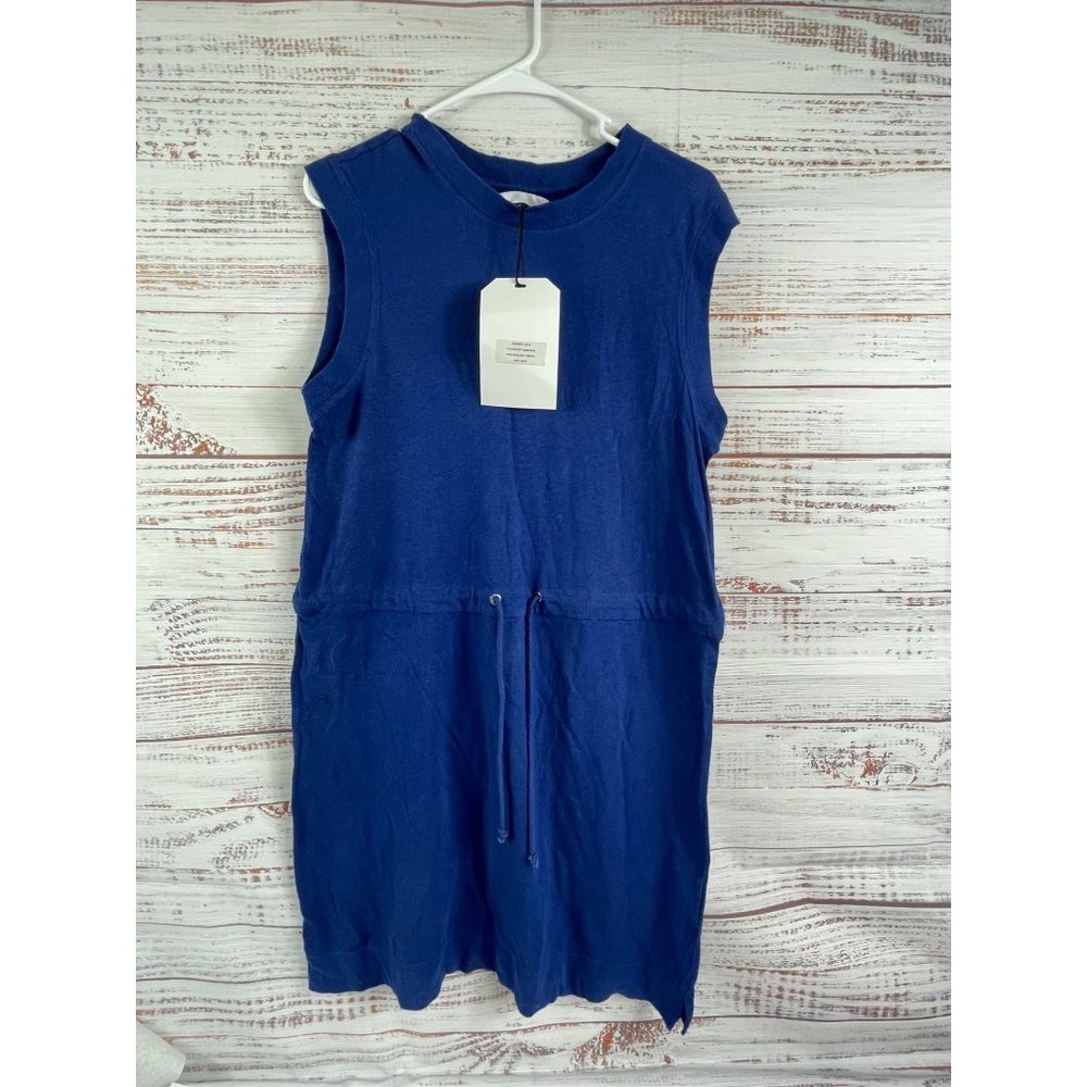 NWT Women's CURRENT ELLIOTT Royal Blue Pool Bay Drawtring Dress sz 1 / Small
